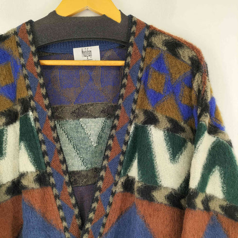 モディリアーニ Modigliani 90S マルチカラー 総柄 カーディガン メンズ JPN:L