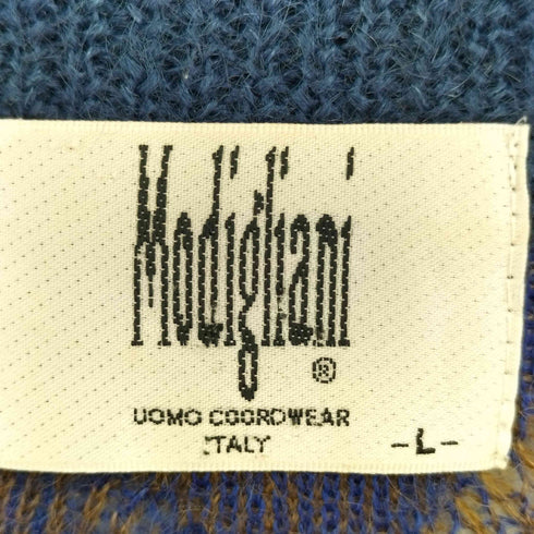 モディリアーニ Modigliani 90S マルチカラー 総柄 カーディガン メンズ JPN:L