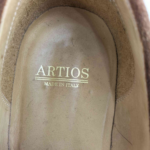 ARTIOS イタリア製 スエード タッセル ローファー メンズ EUR:41