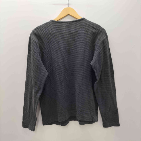 エディーバウアー Eddie Bauer ヘンリーネック ワッフル サーマル カットソー メンズ XS