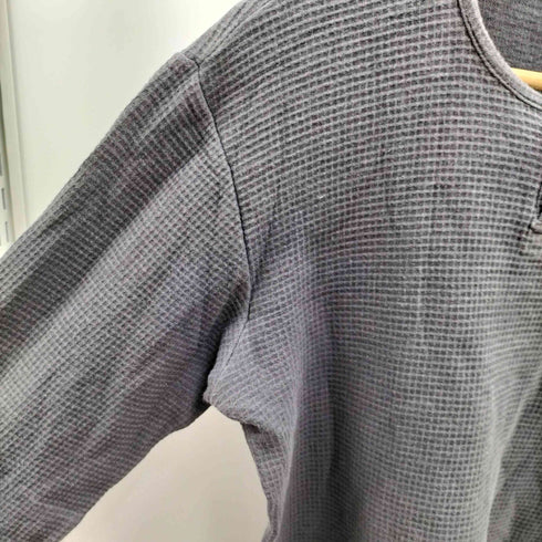 エディーバウアー Eddie Bauer ヘンリーネック ワッフル サーマル カットソー メンズ XS