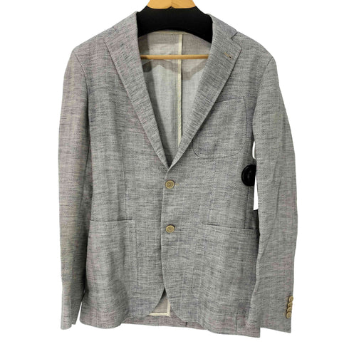 タリアトーレ TAGLIATORE イタリア製 コットンリネン ヘリンボーン 2Bシングルテーラードジャケット メンズ