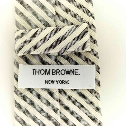 トムブラウン THOM BROWNE USA製 ウール100 ストライプ柄 クラシックネクタイ メンズ