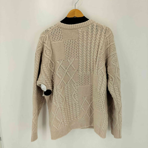 ジャーナルスタンダードホームステッド JOURNAL STANDARD J.S HOMESTEAD 24AW Stead パッチワークケーブル クルーネックニット メンズ JPN:L