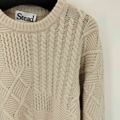 ジャーナルスタンダードホームステッド JOURNAL STANDARD J.S HOMESTEAD 24AW Stead パッチワークケーブル クルーネックニット メンズ JPN:L