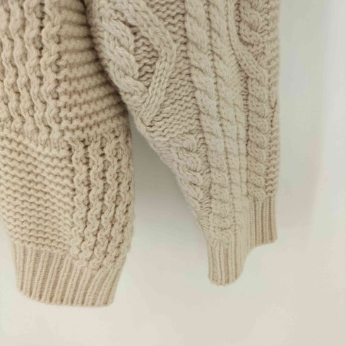 ジャーナルスタンダードホームステッド JOURNAL STANDARD J.S HOMESTEAD 24AW Stead パッチワークケーブル クルーネックニット メンズ JPN:L