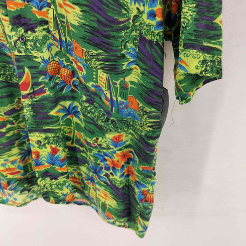 ギャップ Gap 90S OLD レーヨンアロハシャツ メンズ import:M