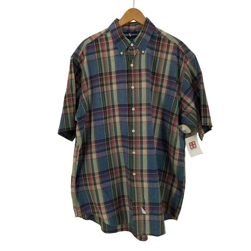 ラルフローレン RALPH LAUREN マドラス BD シャツ メンズ import:L
