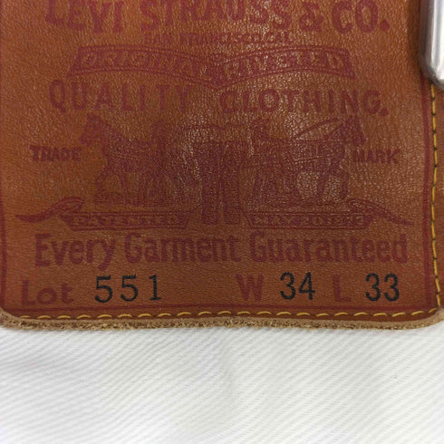 リーバイス Levis 551 赤耳 ボタン裏3073 カラーデニムパンツ メンズ 34×33