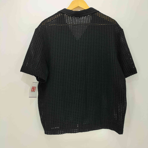 ザラ ZARA メッシュオープンカラーシャツ メンズ XL