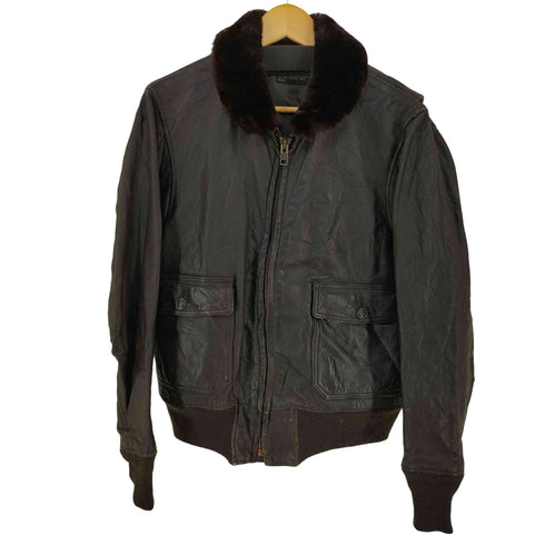ユーエスネイビー U.S.NAVY IRVIN B.FOSTER SPORTWEAR g-1 フライトジャケット メンズ US:42