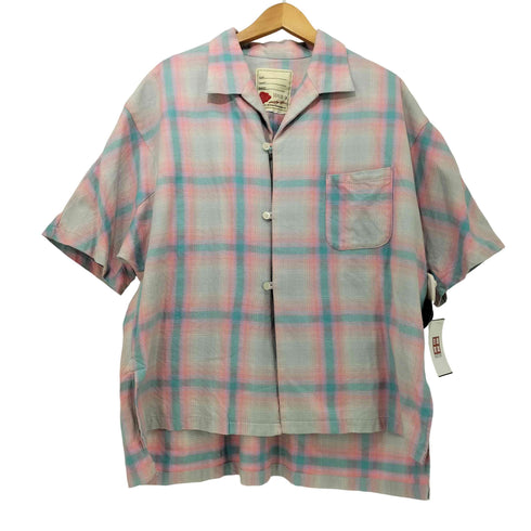 セヴシグ SEVESKIG Ombre Check S/SL Shirt メンズ M