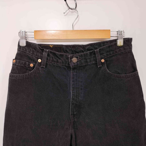 リーバイス Levis 90S 98年製 USA製 550 ボタン裏512刻印 ジップフライ ブラック デニム パンツ RELAXED FIT TAPERED LEG メンズ M