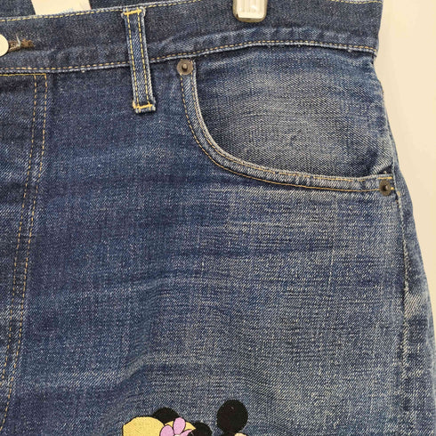 USA製 TOO CUTE キャラクター刺繍 カットオフ デニムショーツ ビッグサイズ メンズ JPN:XL