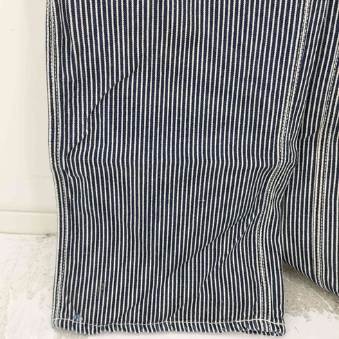 ビッグジョン BIG JOHN ヒッコリー オーバーオール メンズ 34×20