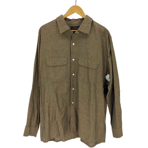 ビームスプラス BEAMS+ コットン リネン オープンカラーシャツ メンズ JPN:XL