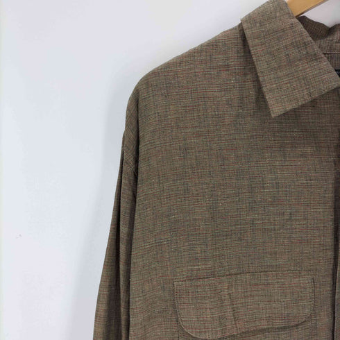 ビームスプラス BEAMS+ コットン リネン オープンカラーシャツ メンズ JPN:XL
