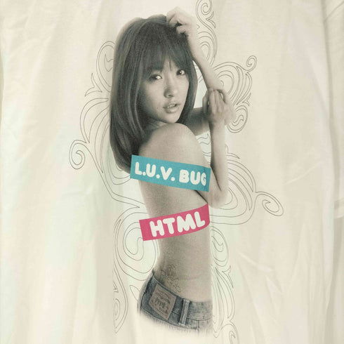 エイチティエムエル ゼロスリー HTML ZERO3 コラボ セクシー 両面プリント S/S Tシャツ メンズ JPN:M