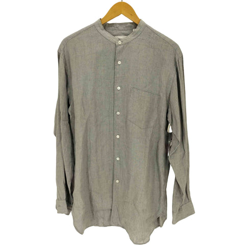 ユナイテッドアローズ UNITED ARROWS ソリッド バンドカラー シャツ メンズ JPN:L