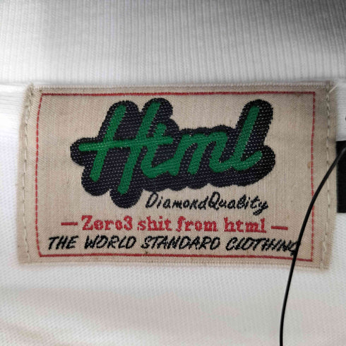エイチティエムエル ゼロスリー HTML ZERO3 コラボ セクシー 両面プリント S/S Tシャツ メンズ JPN:M