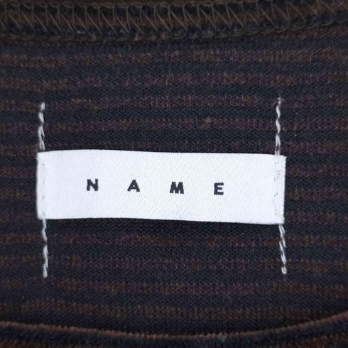 ネーム Name. VELOUR BORDER LONG SLEEVE TEE メンズ 2