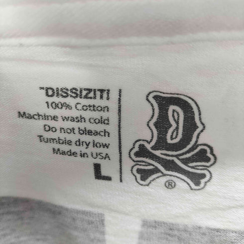 ディスイズイット DISSIZIT USA製 グラフィックプリントTシャツ 両面 メンズ JPN:L