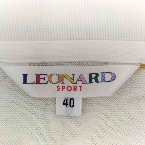 レオナールスポーツ LEONARD SPORT 気球柄ポロシャツ レディース 40