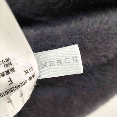 マーキュリーデュオ MERCURYDUO ミニシャギーロングスリーブニットカーディガン レディース FREE