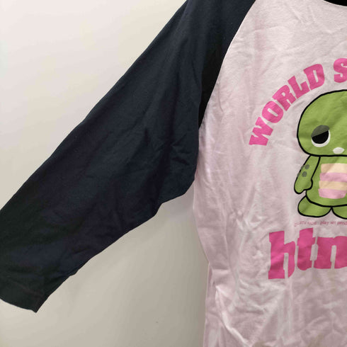 エイチティエムエル ゼロスリー HTML ZERO3 キャラクタープリント ラグラン 七分丈 カットソー メンズ JPN:L