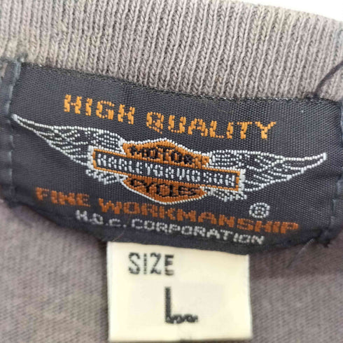ハーレーダビッドソン HARLEY-DAVIDSON 刺繍 S/S Tシャツ レディース import:L