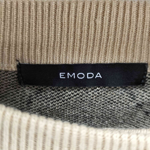エモダ EMODA ジャガードツインニット レディース FREE