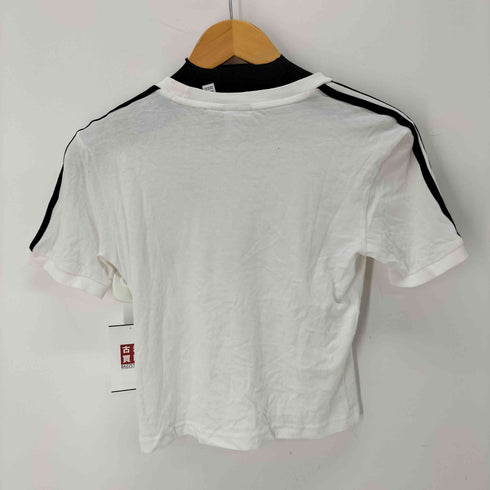アディダスオリジナルス adidas Originals ワンポイントロゴ刺繍 クロップドTシャツ レディース import:S