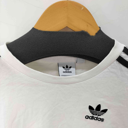 アディダスオリジナルス adidas Originals ワンポイントロゴ刺繍 クロップドTシャツ レディース import:S
