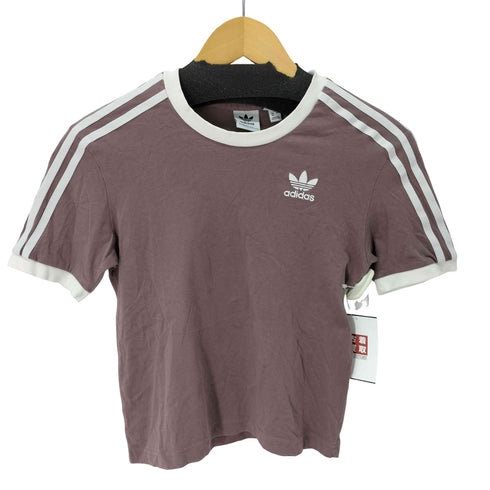 アディダスオリジナルス adidas Originals ワンポイントロゴ刺繍 クロップドTシャツ レディース import:S