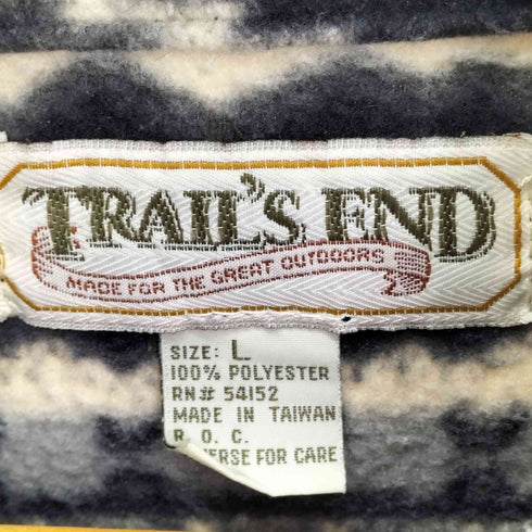 TRAIL'S END 総柄 ハーフジップフリース メンズ import:L
