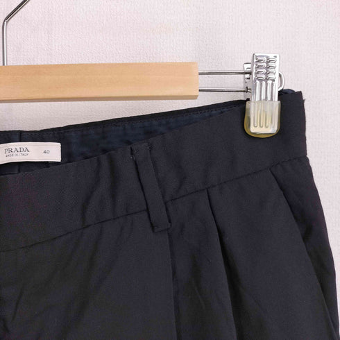 プラダ PRADA 2タック ウールワイドスラックス メンズ 40