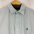 ポロバイラルフローレン Polo by RALPH LAUREN CLASSIC FIT スモールポニー刺繍 S/S ストライプBDシャツ メンズ import:L