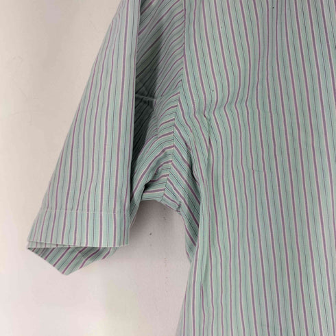 ポロバイラルフローレン Polo by RALPH LAUREN CLASSIC FIT スモールポニー刺繍 S/S ストライプBDシャツ メンズ import:L