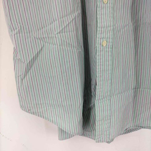 ポロバイラルフローレン Polo by RALPH LAUREN CLASSIC FIT スモールポニー刺繍 S/S ストライプBDシャツ メンズ import:L