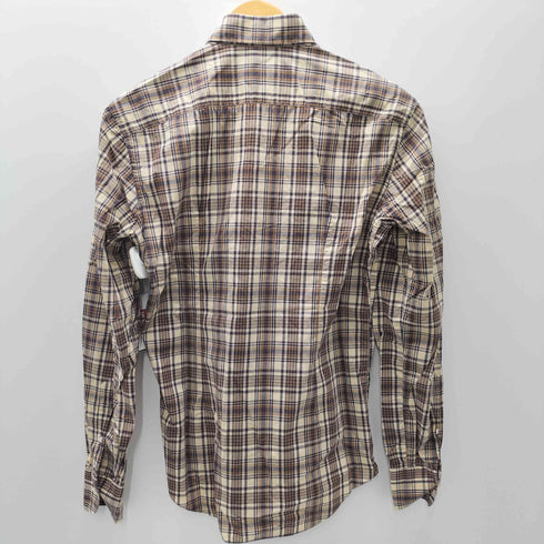 エッリコフォルミコラ ERRICO FORMICOLA イタリア製 チェック柄 L/Sシャツ メンズ import:XS