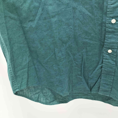 トミーヒルフィガー TOMMY HILFIGER エンブレム刺繍 バンドカラー L/Sシャツ メンズ JPN:XL