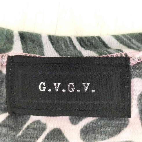 ジーブイジーブイ GVGV レオパードクロップドTシャツ レディース JPN:0