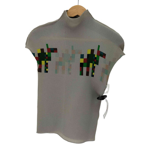 ミー イッセイミヤケ me ISSEY MIYAKE S/S ラクダ ワッフルトップス レディース