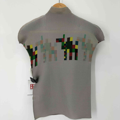ミー イッセイミヤケ me ISSEY MIYAKE S/S ラクダ ワッフルトップス レディース