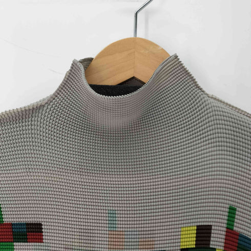 ミー イッセイミヤケ me ISSEY MIYAKE S/S ラクダ ワッフルトップス レディース