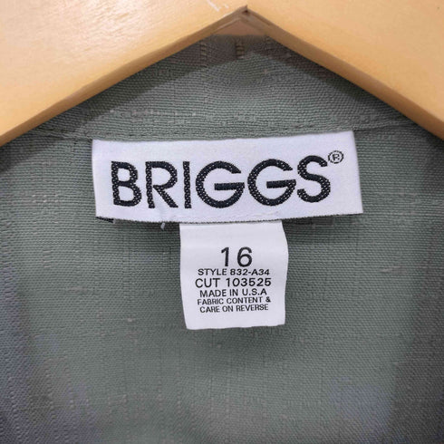 ブリッグス BRIGGS USA製 レーヨン混 1B テーラード ジャケット メンズ 16