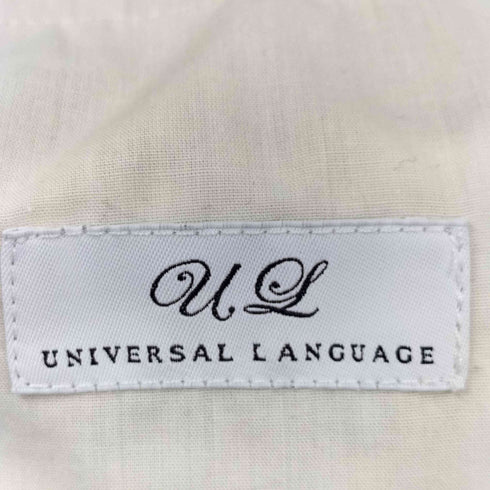 ユニバーサルランゲージ UNIVERSAL LANGUAGE ワンタックウォッシャブルチノパンツ メンズ