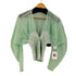 マメクロゴウチ Mame Kurogouchi Sheer Rounded Sleeve Knitted Cardigan - light green レディース JPN:2