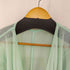 マメクロゴウチ Mame Kurogouchi Sheer Rounded Sleeve Knitted Cardigan - light green レディース JPN:2