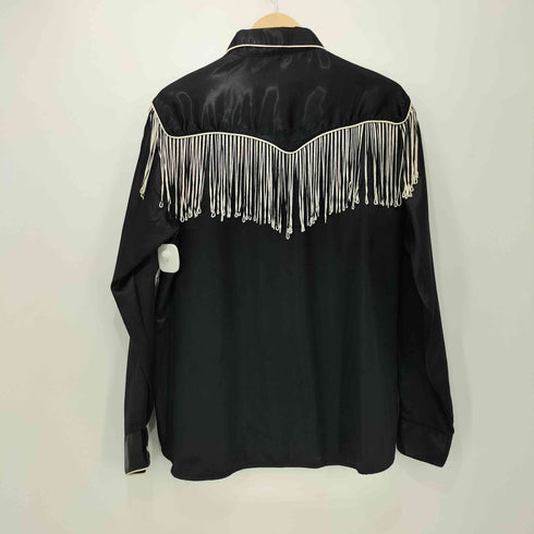 KARMAN USA製 フリンジ L/S ウエスタン シャツ レディース 15/16